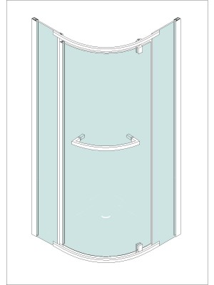 Frameless shower enclosures - A1910. Frameless shower enclosures (A1910)